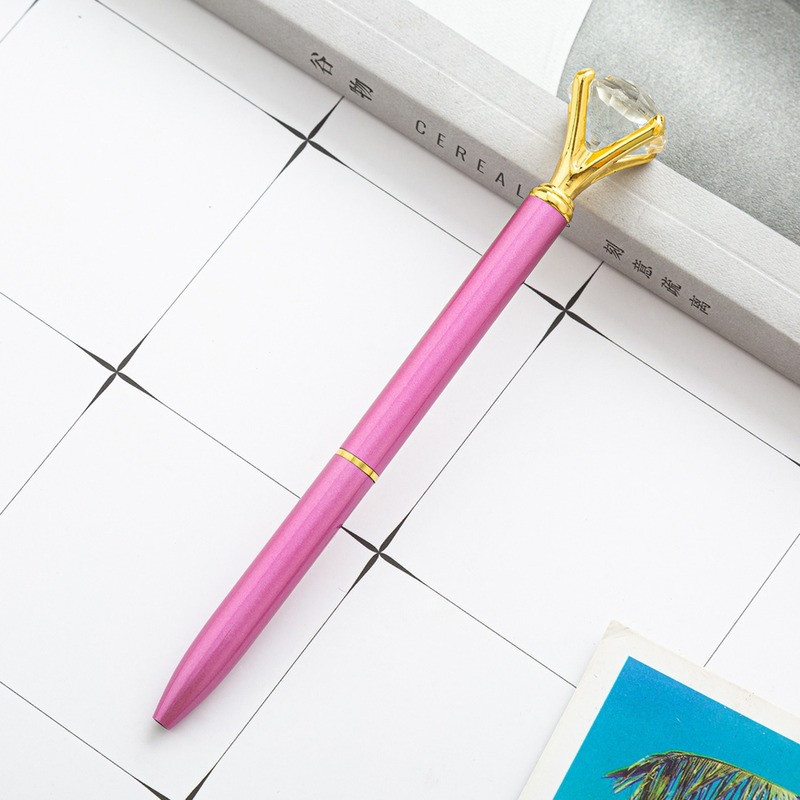 1 vnt Tušinukas metalinis didelis deimantinis rašiklis Creativity School Kanceliarinės prekės 1,0 mm besisukantis rašymo įrankis Reklamos biuras