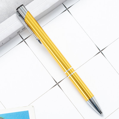 1kom Metalna kemijska olovka Press Studentska nagrada Kreativni uredski rođendanski poklon Reklamna olovka Potpuno aluminijska šipka Olovka za potpisivanje 1,0 mm