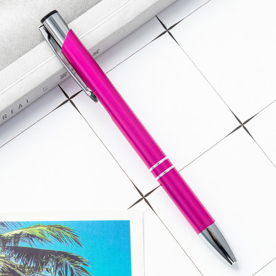 1kom Metalna kemijska olovka Press Studentska nagrada Kreativni uredski rođendanski poklon Reklamna olovka Potpuno aluminijska šipka Olovka za potpisivanje 1,0 mm