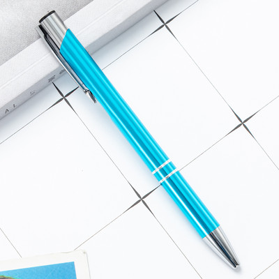 1kom Metalna kemijska olovka Press Studentska nagrada Kreativni uredski rođendanski poklon Reklamna olovka Potpuno aluminijska šipka Olovka za potpisivanje 1,0 mm