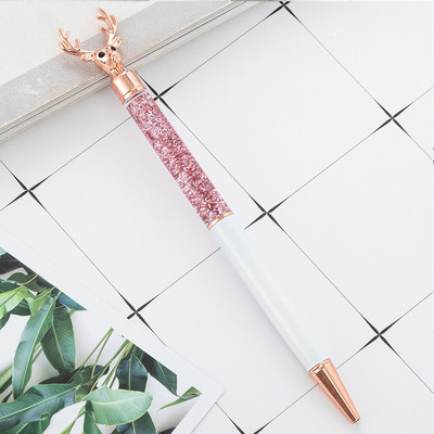 Mielas elnio metalinis tušinukas, gradientas Naujovė Kawaii raštinės reikmenys, 1,0 mm biuro pasirašymo rašiklis Kūrybinė reklaminė dovana