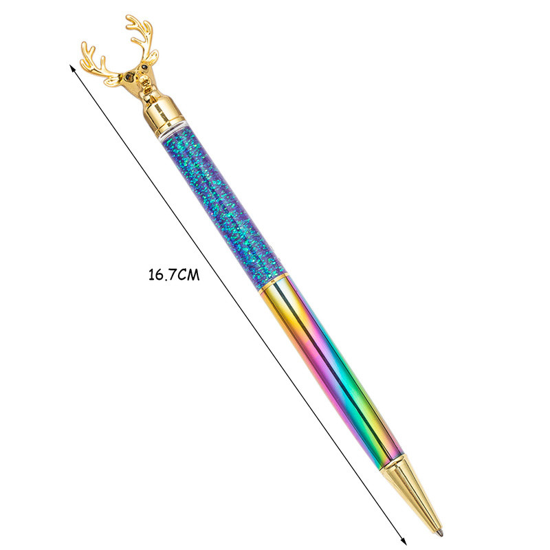 Mielas elnio metalinis tušinukas, gradientas Naujovė Kawaii raštinės reikmenys, 1,0 mm biuro pasirašymo rašiklis Kūrybinė reklaminė dovana