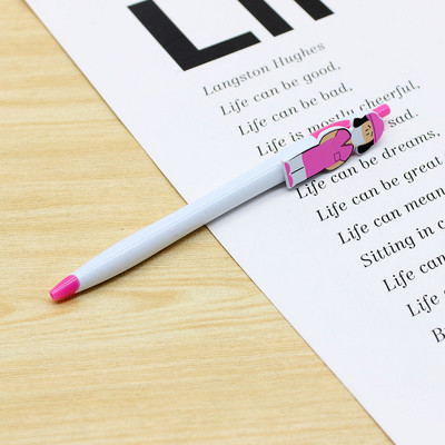 1kom. Kemijska olovka zabavnog dizajna liječnika i medicinske sestre. Uredski i školski učenici pišu slatke dopisnice 1,0 mm crna tinta