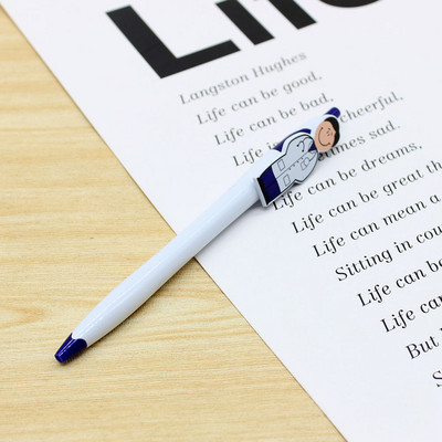 1kom. Kemijska olovka zabavnog dizajna liječnika i medicinske sestre. Uredski i školski učenici pišu slatke dopisnice 1,0 mm crna tinta