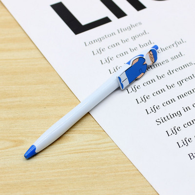 1kom. Kemijska olovka zabavnog dizajna liječnika i medicinske sestre. Uredski i školski učenici pišu slatke dopisnice 1,0 mm crna tinta