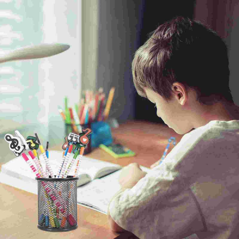 12 kom. Dječje olovke Darovi za djecu Bilježnica za klavir Umjetnici Olovke Drvene glazbene olovke Dječji drveni poklon za studente