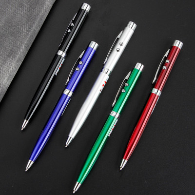 Πολυλειτουργικό μεταλλικό στυλό Rollerball LED Stationery Στυλό 1,0mm Μαύρο Ανταλλακτικό Μαύρο Ανταλλακτικό Διαφημιστικά προϊόντα