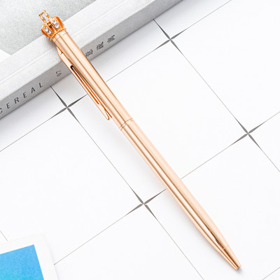 1kom Nova metalna kemijska olovka Crown Luksuzna kvalitetna reklamna poklon olovka Uredska školska dopisnica Poklon Papelaria Escolar