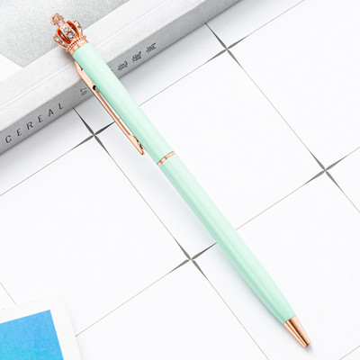 1kom Nova metalna kemijska olovka Crown Luksuzna kvalitetna reklamna poklon olovka Uredska školska dopisnica Poklon Papelaria Escolar