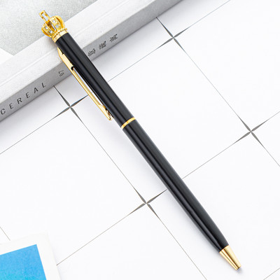 1kom Nova metalna kemijska olovka Crown Luksuzna kvalitetna reklamna poklon olovka Uredska školska dopisnica Poklon Papelaria Escolar
