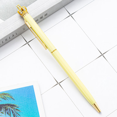 1kom Nova metalna kemijska olovka Crown Luksuzna kvalitetna reklamna poklon olovka Uredska školska dopisnica Poklon Papelaria Escolar