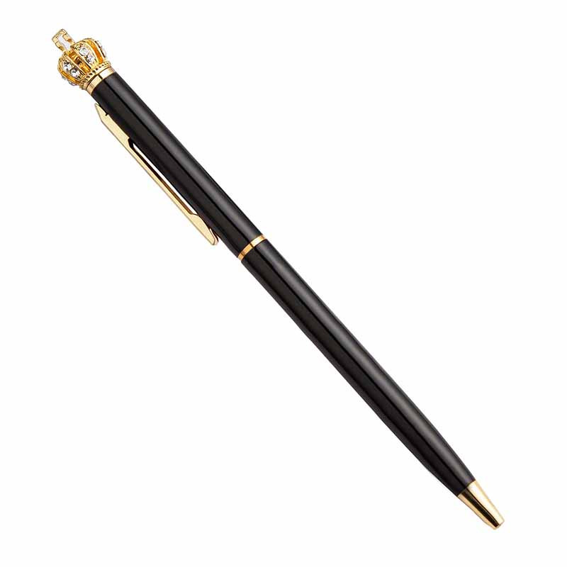 1kom Nova metalna kemijska olovka Crown Luksuzna kvalitetna reklamna poklon olovka Uredska školska dopisnica Poklon Papelaria Escolar