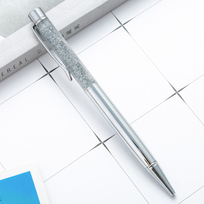 Raznobojna kemijska olovka sa zlatnim prahom u ulju, živi pijesak, kemijska olovka luksuzne kvalitete, rotirajuća 1,0 mm kemijska olovka, školski uredski pribor