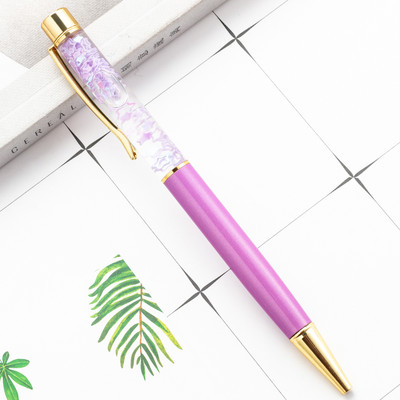 Raznobojna kemijska olovka sa zlatnim prahom u ulju, živi pijesak, kemijska olovka luksuzne kvalitete, rotirajuća 1,0 mm kemijska olovka, školski uredski pribor