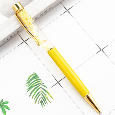 Raznobojna kemijska olovka sa zlatnim prahom u ulju, živi pijesak, kemijska olovka luksuzne kvalitete, rotirajuća 1,0 mm kemijska olovka, školski uredski pribor