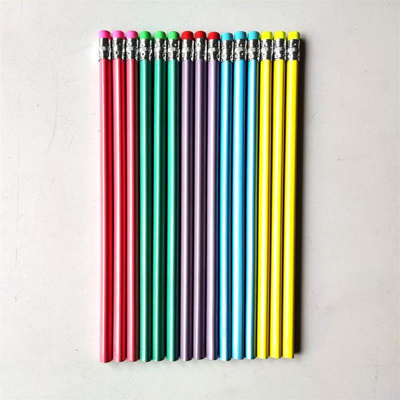 10 τμχ Μαθητές Δημοτικού Σχολείου Τρίγωνο ΗΒ Μολύβι γραφής Νηπιαγωγείο Παιδιά Μολύβι χωρίς μόλυβδο γραφίτη με γόμα κεφαλής