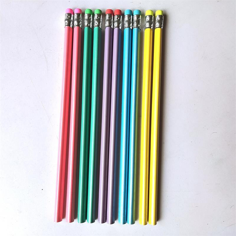 10 τμχ Μαθητές Δημοτικού Σχολείου Τρίγωνο ΗΒ Μολύβι γραφής Νηπιαγωγείο Παιδιά Μολύβι χωρίς μόλυβδο γραφίτη με γόμα κεφαλής