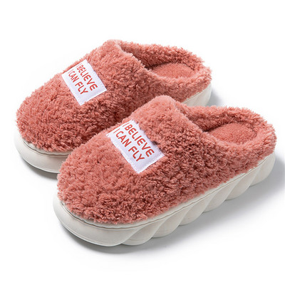 Paks tallaga kodu siseruumides õues poisid tüdrukud liumäed Talvine kodu soojad kohevad sussid kõrged kontsad karusnahast puuvillased kingad daamid paarid