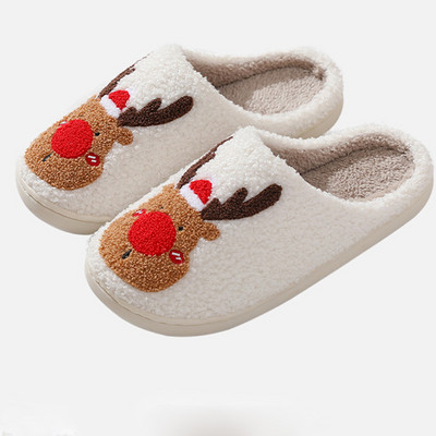 2023 Cute Smile Face Papuče Lightning Blue/ Pink Winter Tople kućne papuče za žene Muškarci Fulffy krznene papuče Indoor House