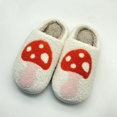 2023 Cute Smile Face Papuče Lightning Blue/ Pink Winter Tople kućne papuče za žene Muškarci Fulffy krznene papuče Indoor House