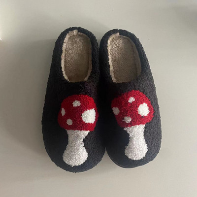 2023 Cute Smile Face Papuče Lightning Blue/ Pink Winter Tople kućne papuče za žene Muškarci Fulffy krznene papuče Indoor House