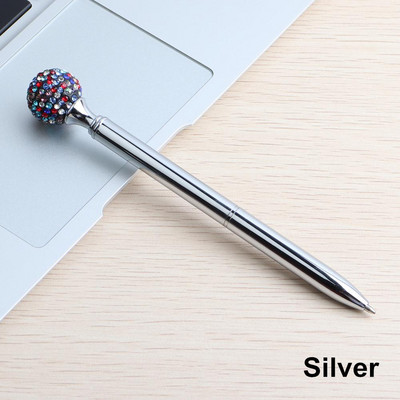 Pix nou sosire Diamante colorate rotunde Material metalic Pix frumos 0,7 mm Papetărie pentru studenți Cadou Logo personalizat