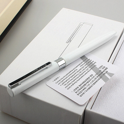 Kiváló minőségű Y01 Noble Pearl White Black Business irodai 0,7 mm-es hegyes golyóstoll Új
