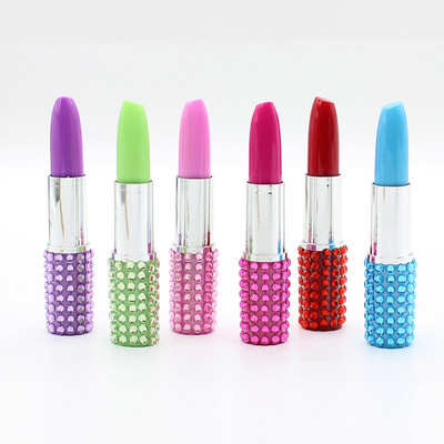 6 kom/lot Simulacija modeliranja dijamantni ruž za usne Kemijska olovka Dizajn Novost Kemijska olovka Uredski školski pribor Poklon za djevojku