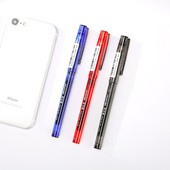 3 buc pix transparent pentru birou 0,5 mm cu bilă albastru roșu negru culoare cerneală scris pixuri semnătură papetărie școală A6657