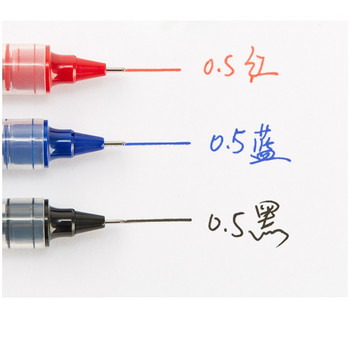 3бр. Прозрачна химикалка за офис ролка 0,5 mm Химикалка Синьо Червено Черно Цветно мастило Писане с подписи Писалки Канцеларски материали Училище A6657