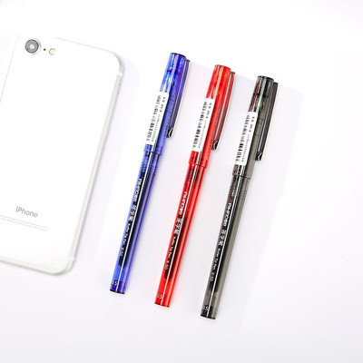 3db átlátszó irodai görgős golyóstoll 0,5 mm-es golyóstoll kék piros fekete színű tinta Signature toll Írószer Iskola A6657