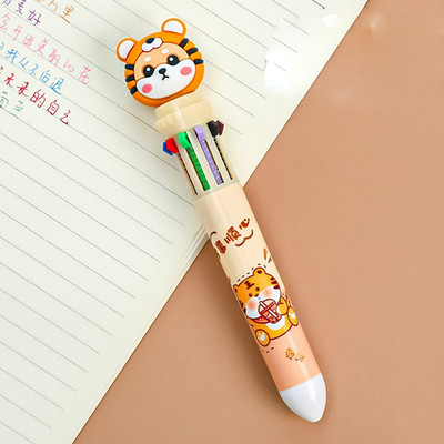 Kawaii Cute Tiger Kemijska olovka Kreativna olovka s potpisom od 0,5 mm Crtići Životinje Višebojne olovke Uredski školski pribor za pisanje