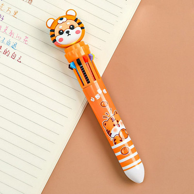 Kawaii Cute Tiger Kemijska olovka Kreativna olovka s potpisom od 0,5 mm Crtići Životinje Višebojne olovke Uredski školski pribor za pisanje