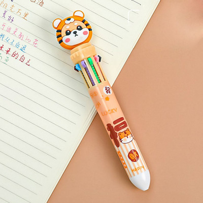 Kawaii Cute Tiger Kemijska olovka Kreativna olovka s potpisom od 0,5 mm Crtići Životinje Višebojne olovke Uredski školski pribor za pisanje