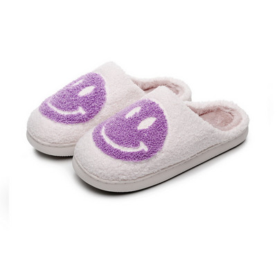 ΠΩΛΗΣΗ Σπίτι Smiley Face Παντόφλα Γυναικεία Kawaii Cartoon Λούτρινο Χειμώνα ζεστό Contton Εσωτερικό Αστεία χαριτωμένα ασαφή πατώματα για το σπίτι Γυναικεία παπούτσια