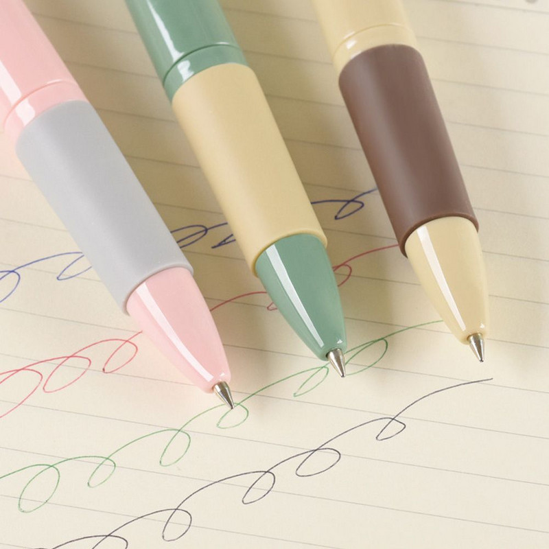 Popularna rasprodaja, glatka gel olovka od 0,5 mm, višebojna kemijska olovka, alat za pisanje 4 u 1