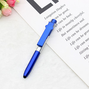 1 τεμ. 4 σε 1 πτυσσόμενη βάση κινητού τηλεφώνου με στυλό/φως LED/Εργαλείο γραφής στυλό αφής χωρητικής οθόνης αφής Αναλώσιμα γραφείου