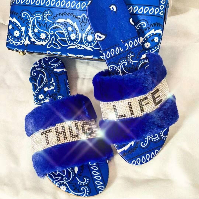 Nove ženske tople papuče 2023. Kristalno meke ženske cipele Ženske cipele Papučaste papuče s ukrasom od kamenčića