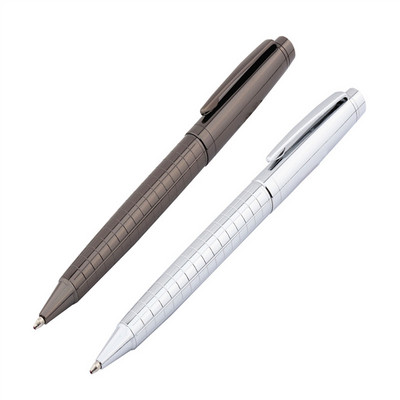 Πολυτελής ποιότητα 856 Platinum γκρι γραμμή Business office Medium Nib Ballpoint Pen New School Προμήθειες μαθητών Στυλό για γραφή