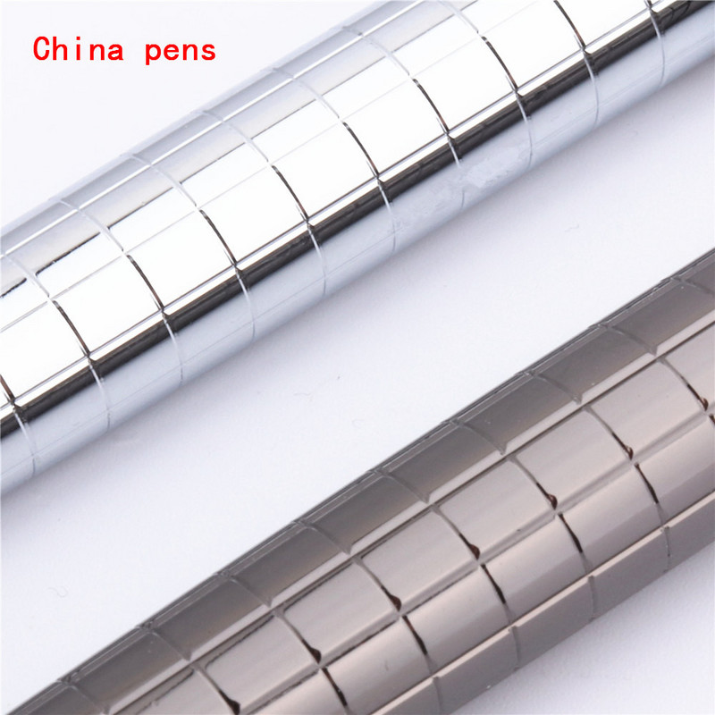 Luksuzna kvaliteta 856 Platinasto siva linija Poslovni ured Kemijska olovka srednjeg vrha Pribor za nove učenike Olovke za pisanje