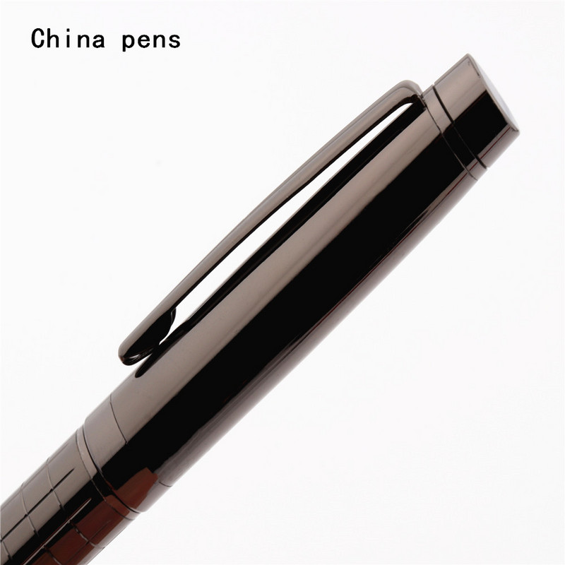 Luksuzna kvaliteta 856 Platinasto siva linija Poslovni ured Kemijska olovka srednjeg vrha Pribor za nove učenike Olovke za pisanje