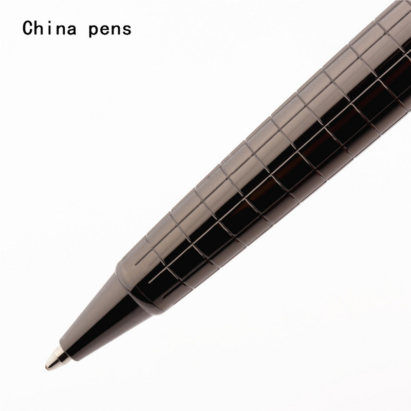 Luksuzna kvaliteta 856 Platinasto siva linija Poslovni ured Kemijska olovka srednjeg vrha Pribor za nove učenike Olovke za pisanje