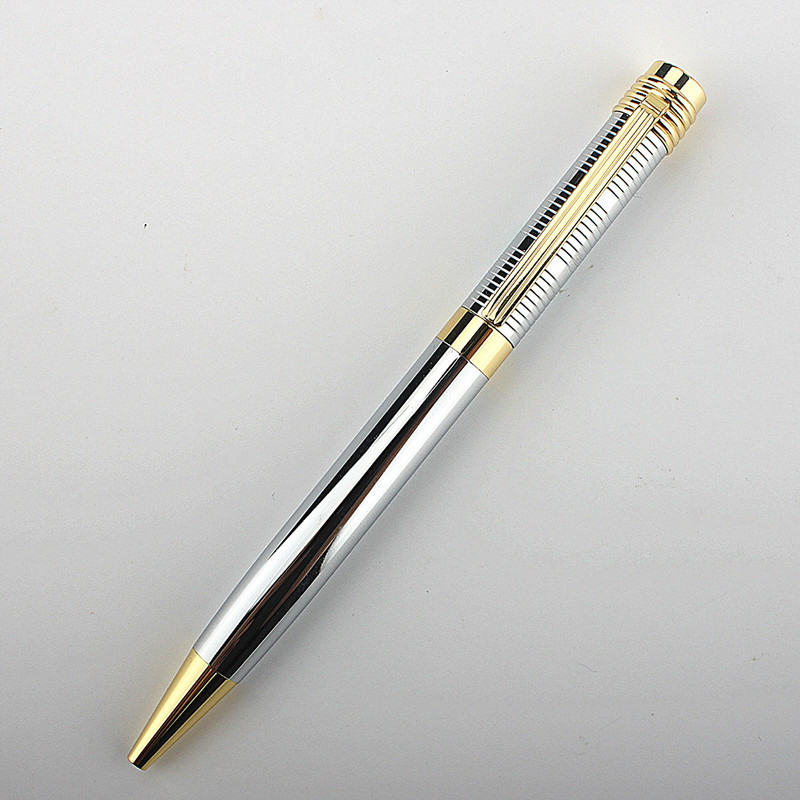 Visokokvalitetni srebrni poslovni uredski pribor za školske urede Kemijska olovka Nova zlatna olovka Financijske kemijske olovke