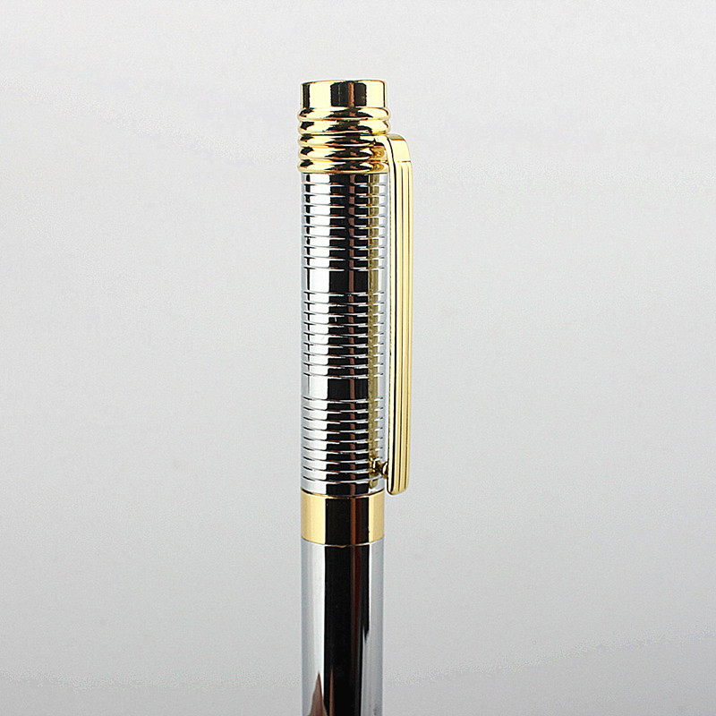 Visokokvalitetni srebrni poslovni uredski pribor za školske urede Kemijska olovka Nova zlatna olovka Financijske kemijske olovke