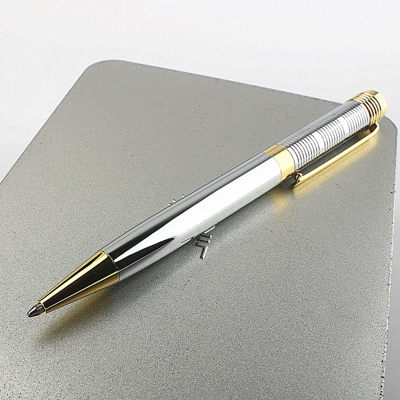 Visokokvalitetni srebrni poslovni uredski pribor za školske urede Kemijska olovka Nova zlatna olovka Financijske kemijske olovke