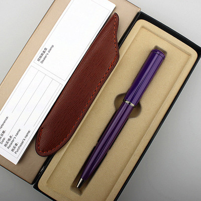 PU kožna torba za olovke Prijenosna mini metalna kemijska olovka Rotirajuća džepna olovka Kemijska olovka Uljna kemijska olovka Uredski pribor