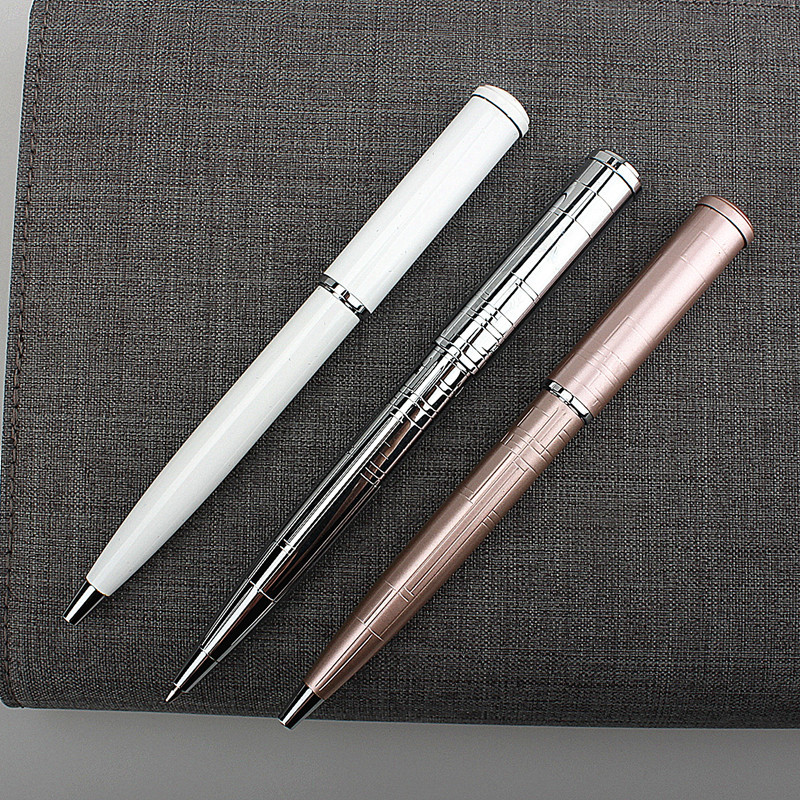 PU kožna torba za olovke Prijenosna mini metalna kemijska olovka Rotirajuća džepna olovka Kemijska olovka Uljna kemijska olovka Uredski pribor