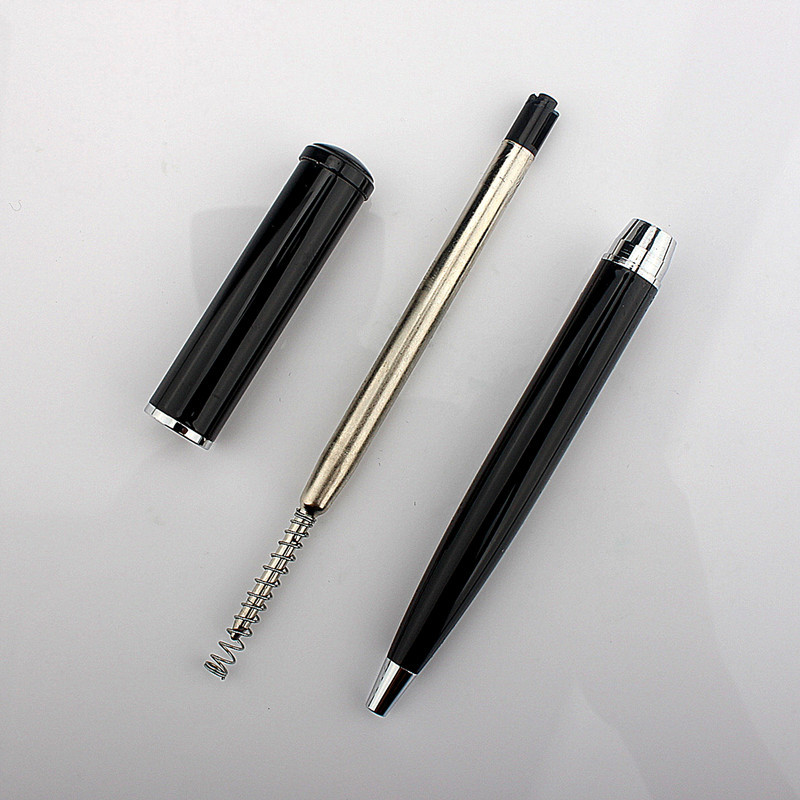 PU kožna torba za olovke Prijenosna mini metalna kemijska olovka Rotirajuća džepna olovka Kemijska olovka Uljna kemijska olovka Uredski pribor