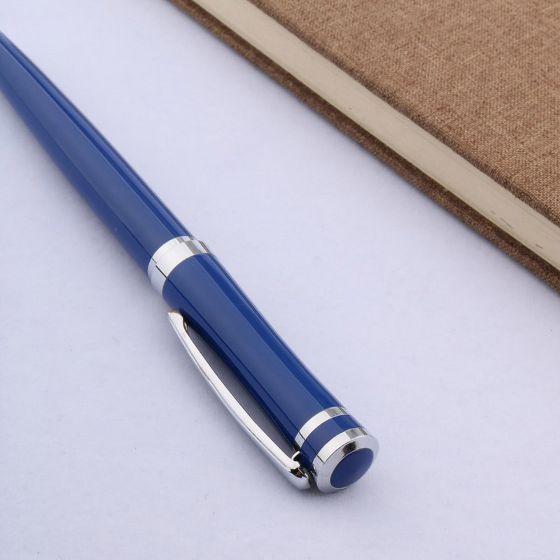 Visokokvalitetna marka 3035 metalno plava srebrna roler olovka s elegantnim potpisom kemijska olovka s tintom Uredski pribor
