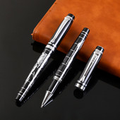 Visokokvalitetni dizajn karti svijeta Potpuno metalna valjana kemijska olovka Uredska poslovna muška olovka za pisanje Kupi 2 Pošalji poklon